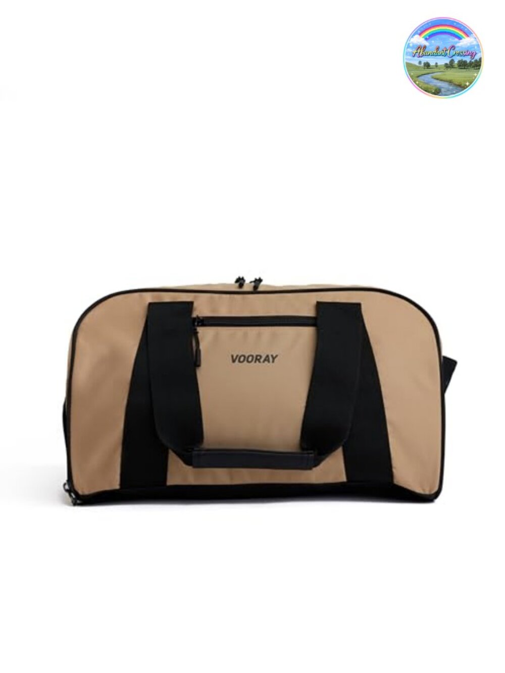 Gym Duffel Bag with Shoe Compartment, Water-Resistant, Nylon, Adjustable Straps